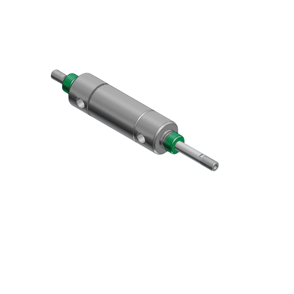 NUMATICS/AVENTICS ROUND LINE CYLINDER M SERIES 1 1/16" BORE 2" STROKE, DBL ACT, THRU ROD HOLLOW ROD